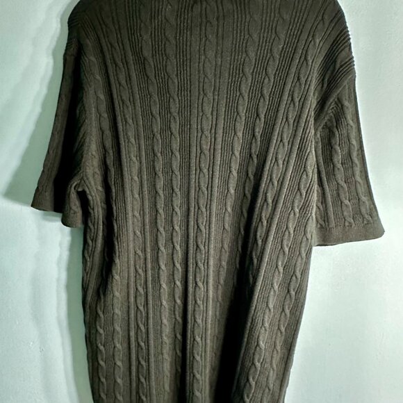 Old Navy Men's Button Down Cardigan-Forest Green Size Large 100% Cotton - Picture 6 of 6